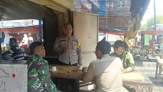 Bhabinkamtibmas Sidotopo Koordinasi 3 Pilar, Bahas Anjal hingga Kondisi Taman Kota