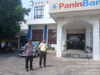 Polsek Asemrowo Gelar Patroli Dialogis di Bank Panin, Antisipasi 3C
