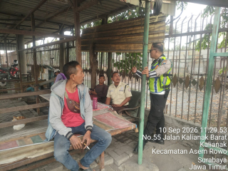 Satlantas Polres Pelabuhan Tanjung Perak Rutin Gelar Sosialisasi Tertib Berlalu Lintas