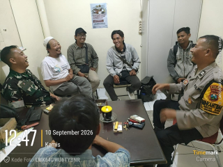 Bhabinkamtibmas Perak Barat Bersama 3 Pilar Gelar Sambang Kamtibmas dan Rakor Jogo Perak