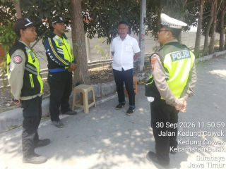 Polsek Kenjeran Patroli Dialogis di Sekolah Rakyat Kedung Cowek, Antisipasi 3C