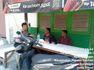Bhabinkamtibmas Nyamplungan Sambang Kalimas Udik, Imbau Warga Gunakan Kunci Ganda