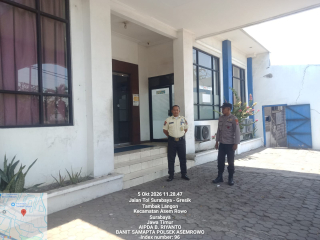 Polsek Asemrowo Patroli Panin Bank Tambak Langon, Antisipasi 3C