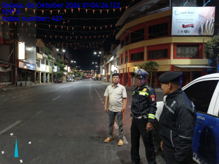 Polsek Pabean Cantikan Patroli Jalan Kembang Jepun, Antisipasi 3C