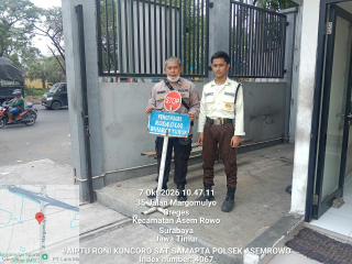 Polsek Asemrowo Patroli Dialogis di Pergudangan Margomulyo, Antisipasi 3C