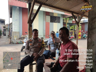 Bhabinkamtibmas Dupak Sambang Warga Jalan Babadan Rukun, Ajak Jaga Kerukunan dan Keamanan Lingkungan