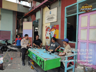 Bhabinkamtibmas Dupak Sambang Warga, Ajak Masyarakat Jaga Kerukunan dan Keamanan Lingkungan