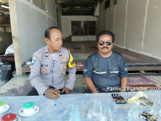 Bhabinkamtibmas Bulak Banteng Sambangi Warga, Sampaikan Pesan Kamtibmas