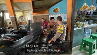 Bhabinkamtibmas Genting Kalianak Sambangi Warga, Sampaikan Imbauan Kamtibmas dan Normalisasi Sungai