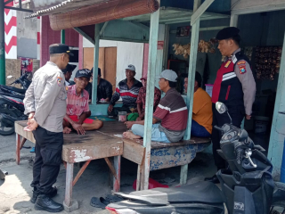 Polsek Kenjeran Patroli di Jalan Raya Dukuh Bulak, Imbau Warga Waspada Curanmor
