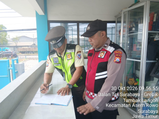 Polsek Asemrowo Patroli Objek Vital Gudang PLN Tambak Langon, Antisipasi 3C