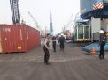 Satsabhara Polres Tanjung Perak Gelar Patroli Bareng Pelindo di Terminal Jamrud Utara