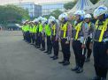 Cek Kesiapan Personil, Satlantas Polres Tanjung Perak Gelar Apel Pagi