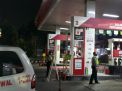 Polsek Pabean Cantikan Lakukan Patroli Malam di SPBU, Titip Pesan Waspada Uang Palsu