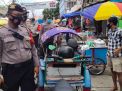 Polsek Krembangan Gelar Operasi Penertiban Masker Bersama Koramil di Pasar Kalianak