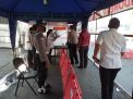 Urkes Polres Tanjung Perak Cek Suhu Badan Personil & Tamu Yang Akan Masuk Mako