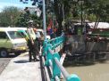 Polsek Pabean Cantikan Pantau Debit Air di Sungai Kalimas, Antisipasi Potensi Banjir