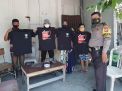 Babinkamtibmas Krembangan Utara Bagikan Kaos Ajakan Bermasker