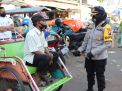 Hari Terakhir Sosialisasi Masker, Kapolres Tanjung Perak Pimpin Operasi di Pasar Pegirian Bareng TNI & Satpol PP