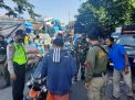 Polsek Pabean Cantikan Gelar Operasi Masker di Jalan Waspada Bersama Staf Kelurahan Bongkaran