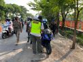Kapolsek Krembangan Pimpin Operasi Masker di Jalan Demak Bersama Personil Gabungan