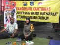 Kapolsek Pabean Cantikan Sampaikan Perihal Pemilu Damai di Acara Cangkrukan