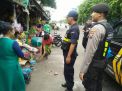 Satsabhara Polres Tanjung Perak Gabung Sekuriti Pelindo Patroli Pasar Ujung