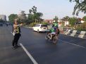 Cegah Kemacetan, Satlantas Polres Tanjung Perak Gelar Pengaturan Pagi