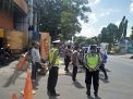 Patroli Pasar Buah, Polsek Asemrowo Sampaikan Himbauan Waspada Aksi Penjarahan