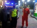 Polsek Krembangan Lakukan Patroli Malam di SPBU, Ingatkan Agar Waspada Kriminalitas