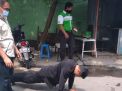 Polsek Pabean Cantikan Bersama Koramil Lakukan Penertiban Masker Mobile Jalan Stasiun Kota