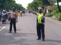 Polsek Krembangan Gelar Operasi Penertiban Masker Bersama Instansi Samping di Perempatan Klenteng Mbah Ratu