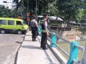 Polsek Pabean Cantikan Pantau Debit Air Sungai, Antisipasi Potensi Banjir