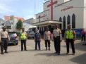 Personil Polsek Pabean Cantikan Lakukan Pengamanan Kebaktian Minggu Pagi