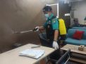 Urkes Bag Sumda Polres Tanjung Perak Lakukan Penyemprotan Disinfektan di Ruang Pelayanan Satreskrim & Satres Narkoba