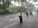 Polsek Pabean Cantikan Lakukan Pengaturan Pagi Cegah Kemacetan Lalu Lintas