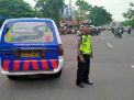 Unit Lantas Polsek Pabean Cantikan Gelar Pengaturan Pagi di Titik Rawan Kemacetan