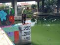 Polsek Krembangan Pantau Debit Air, Waspadai Potensi Musibah Banjir