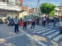 Kabag Ops Pimpin Razia Masker di Jalan Demak Bersama Dandim Surabaya Utara