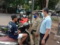 Polsek Pabean Cantikan Gelar Operasi Masker di Jalan Waspada Bersama Personil Gabungan
