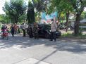 Wakapolsek Asemrowo Pimpin Operasi Masker Gabungan di Jalan KH Mas Mansyur
