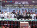 Kapolda Jatim Gelar Konferensi Pers Pengungkapan Sindikat Sabu Sokobanah di Mapolres Tanjung Perak