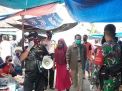 Babinkamtibmas Wonokusumo Bersama Instansi Samping Lakukan Penertiban Masker di Pasar Tradisional