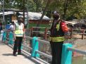 Pantau Debit Air, Polsek Pabean Cantikan Antisipasi Potensi Banjir