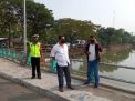 Pantau Debit Air di Sungai Kalimas, Polsek Pabean Cantikan Waspada Potensi Banjir