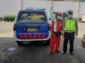 Personil Polsek Asemrowo Gelar Patroli Rutin di SPBU Sampaikan Himbauan Waspada Uang Palsu