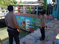 Polsek Kenjeran Pantau Debit Air, Waspada Potensi Banjir