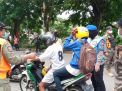 Wakapolsek Kenjeran Pimpin Razia Masker di Jalan Dukuh Bulak Banteng Timur