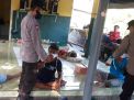 Wakapolsek Krembangan Pimpin Operasi Penertiban Masker di Pasar Nelayan