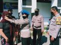 Wakapolsek Kenjeran Pimpin Operasi Penertiban Masker di Pasar Surya Kedinding